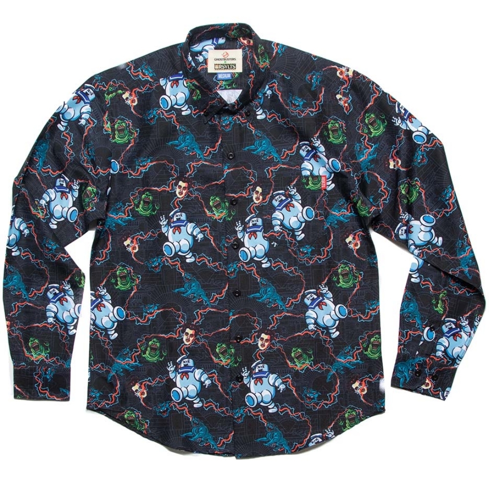 RSVLS " NEW Ghostbusters LS Button Up"
